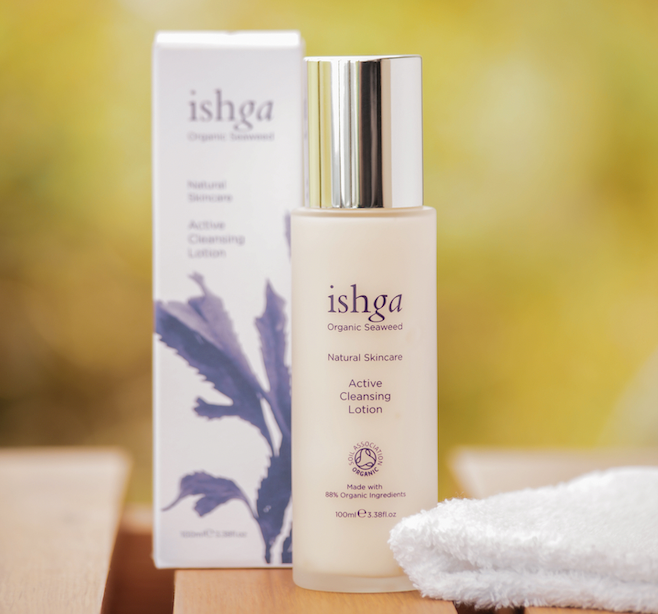 Bottle of ishga Active Cleansing Lotion