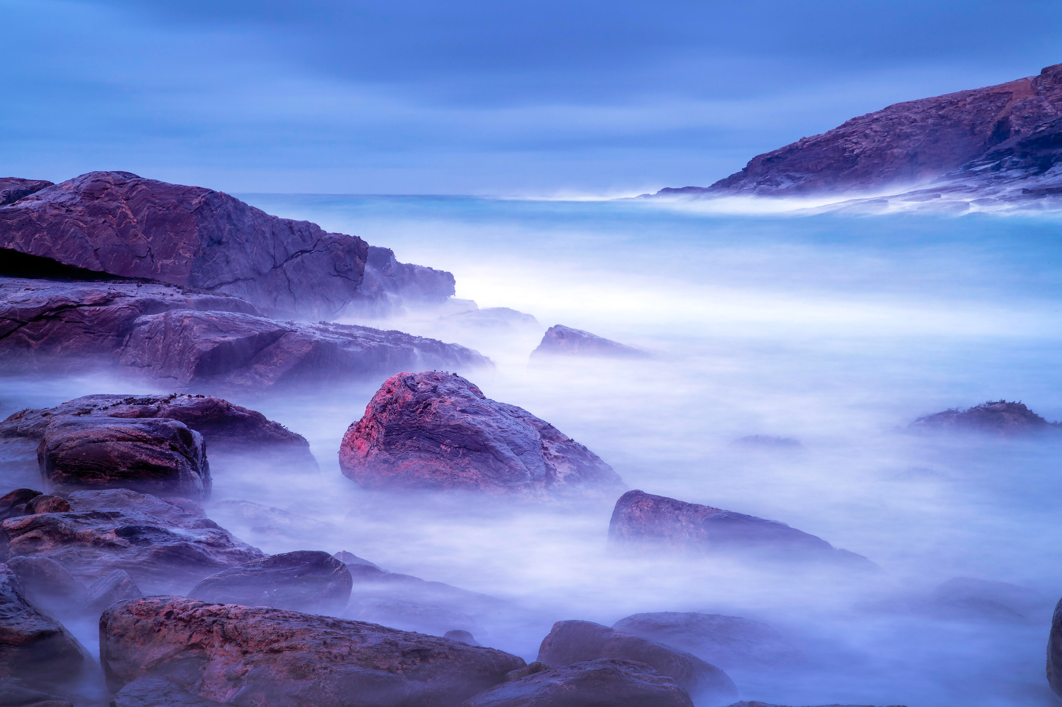 Hebridean landscape of the coast and the sea
