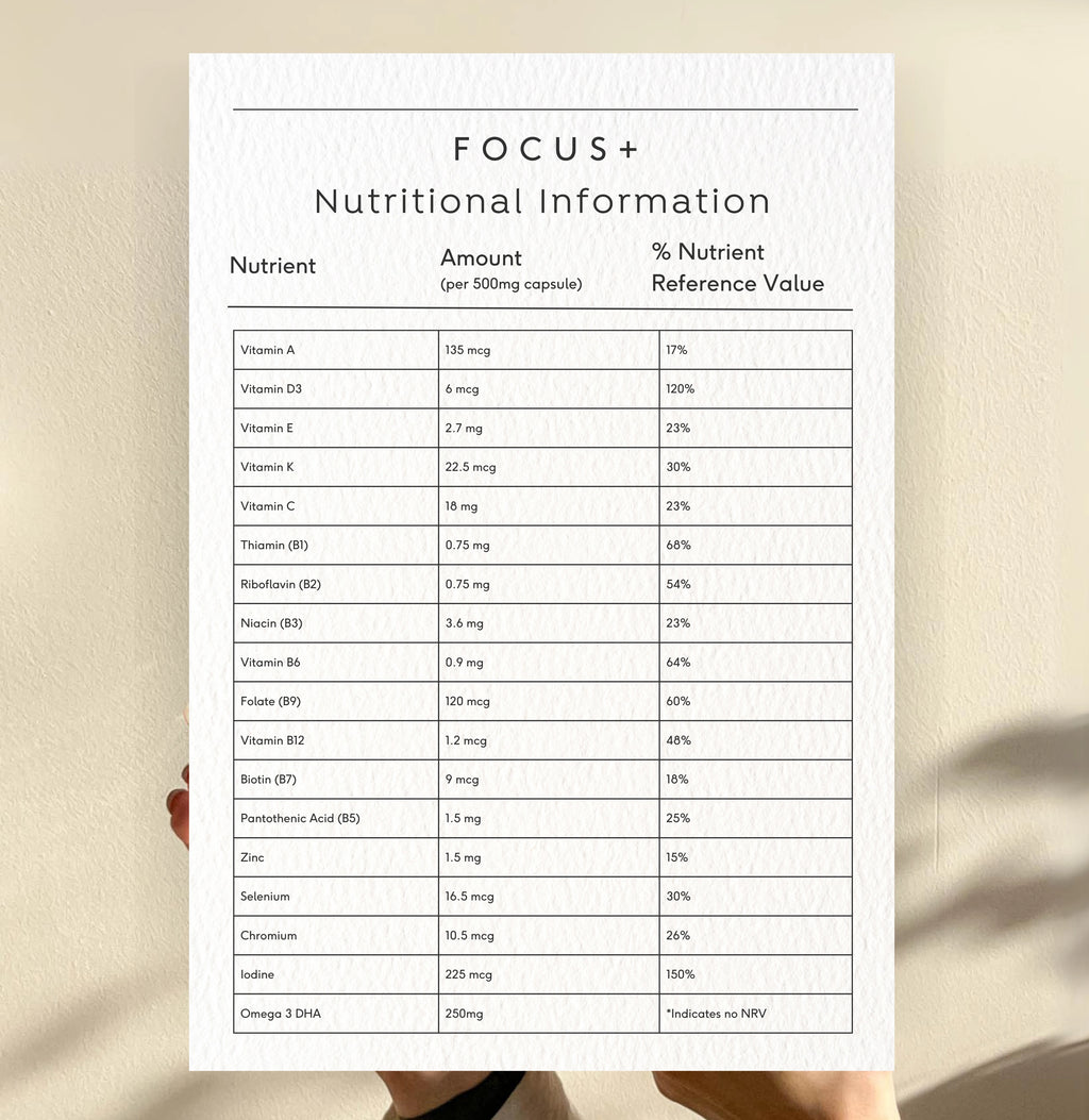 Focus+ Seaweed Supplements