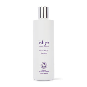 A bottle of ishga Organic Seaweed Shampoo and Conditioner