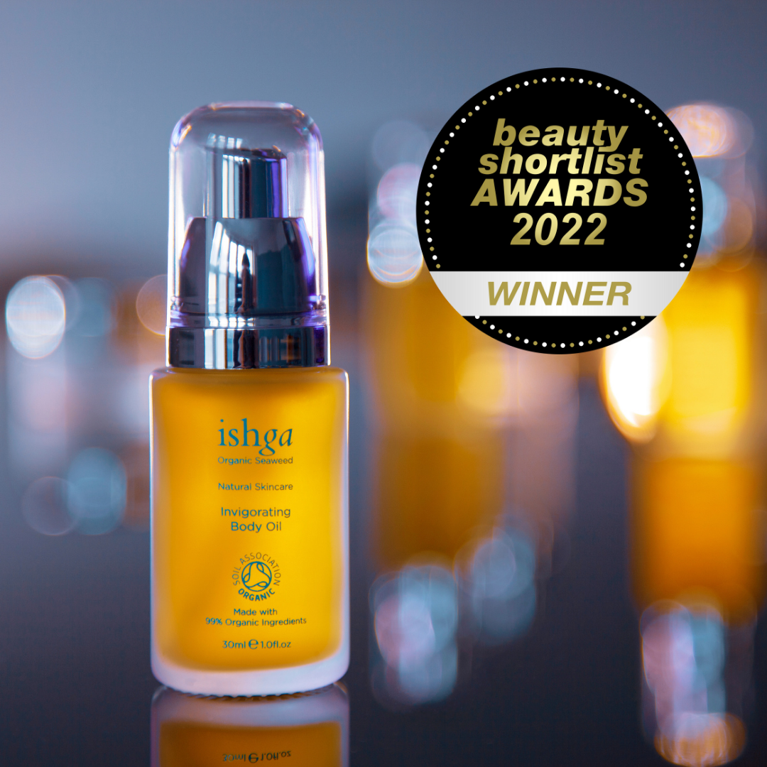 Invigorating Body Oil ishga Skincare Beauty Shortlist Awards 2022 Winner